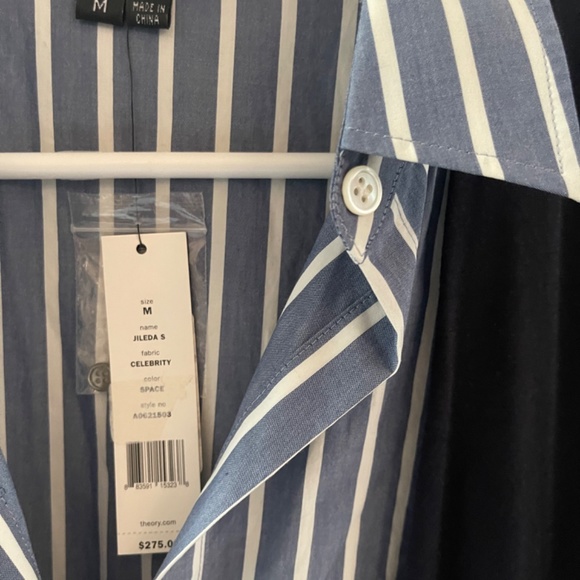 THEORY Jileda Double Layer Top Sz M NWT $275!! - Picture 2 of 2
